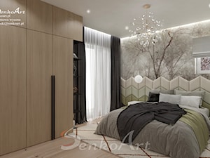 Sypialnia z motywem lasu - zdjęcie od Senkoart Design