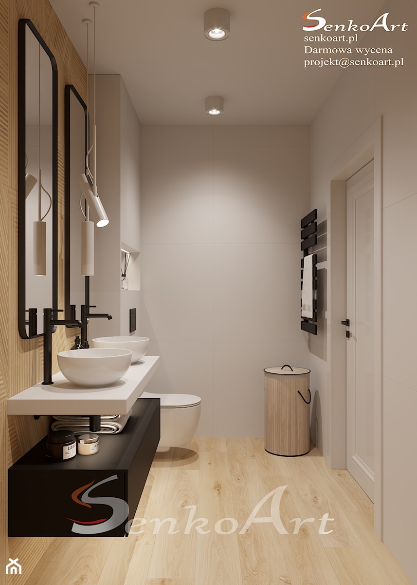 Aranżacja łazienki nowoczesnej - zdjęcie od SenkoArt Design
