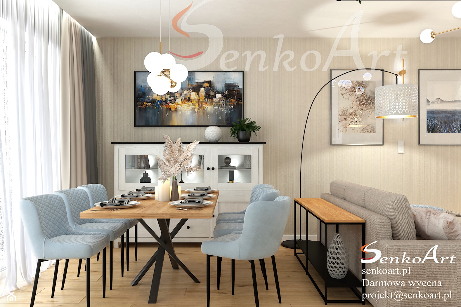 Jadalnia nowoczesna w domu - zdjęcie od SenkoArt Design - Homebook