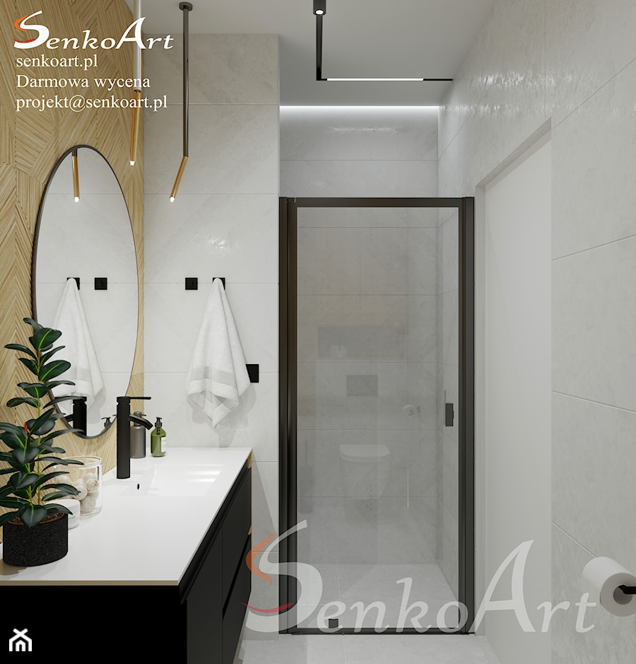 Łazienka z prysznicem - zdjęcie od SenkoArt Design