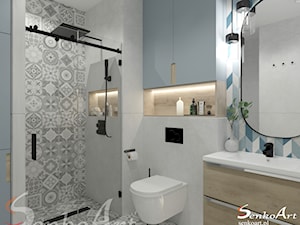 Projekt łazienki w stylu współczesnym - zdjęcie od Senkoart Design