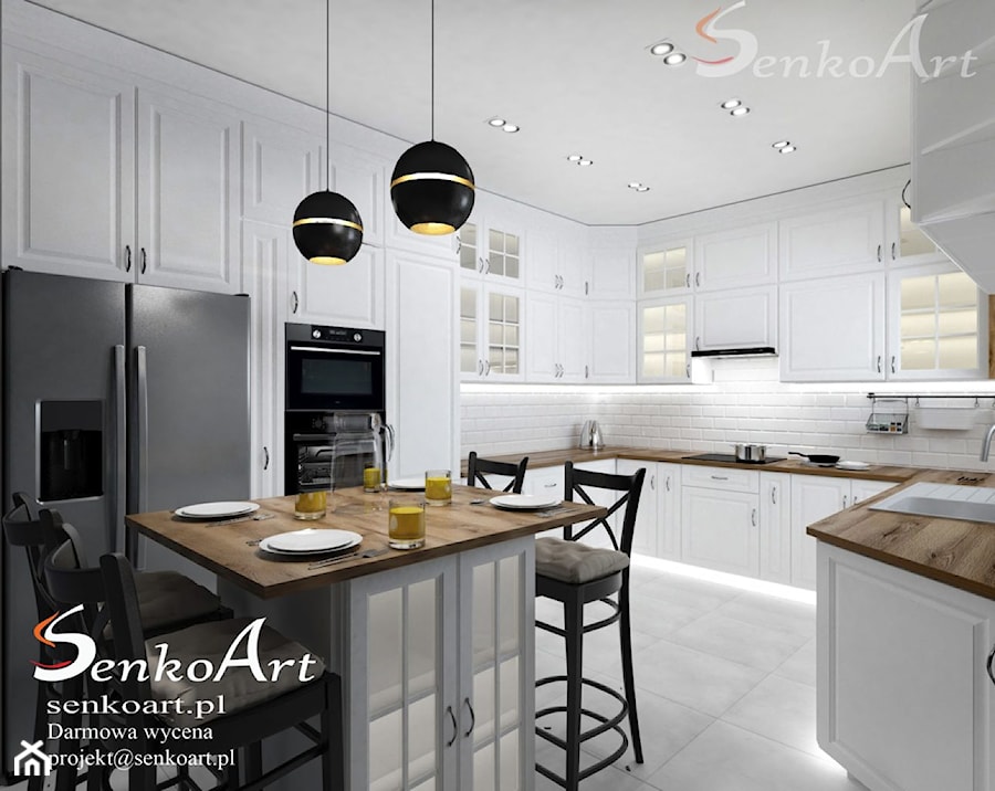 Projekt Skandynawskiej Kuchni - zdjęcie od SenkoArt Design