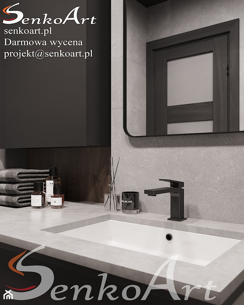 Projekt małego mieszkania w stylu loftowym - zdjęcie od SenkoArt Design - Homebook