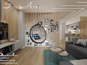 Projekt Salonu w Skandynawskim Stylu - zdjęcie od Senkoart Design