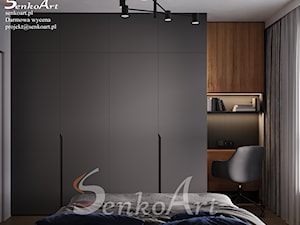 Sypialnia z duża szafa - zdjęcie od SenkoArt Design
