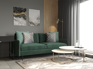 Salon z zielona sofa - zdjęcie od SenkoArt Design