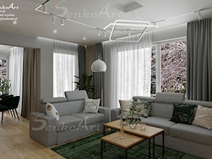 Projekt Salonu Nowoczesnego w Domku - zdjęcie od SenkoArt Design