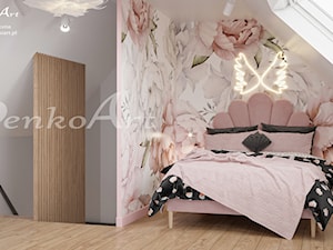 Pokój dla dziewczynki w różowym kolorze - zdjęcie od Senkoart Design