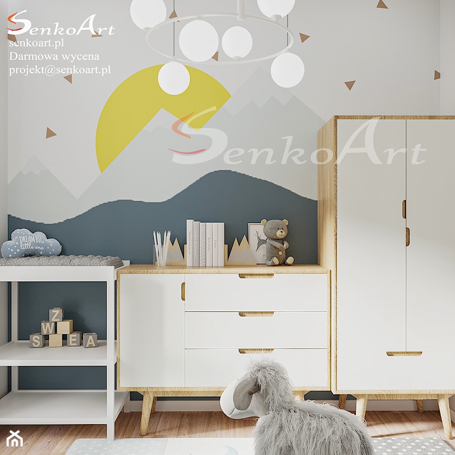 Projekt pokoju dziecka w nowoczesnym stylu - zdjęcie od SenkoArt Design