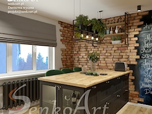 Kuchnia czarna - Industrialny Styl - zdjęcie od SenkoArt Design