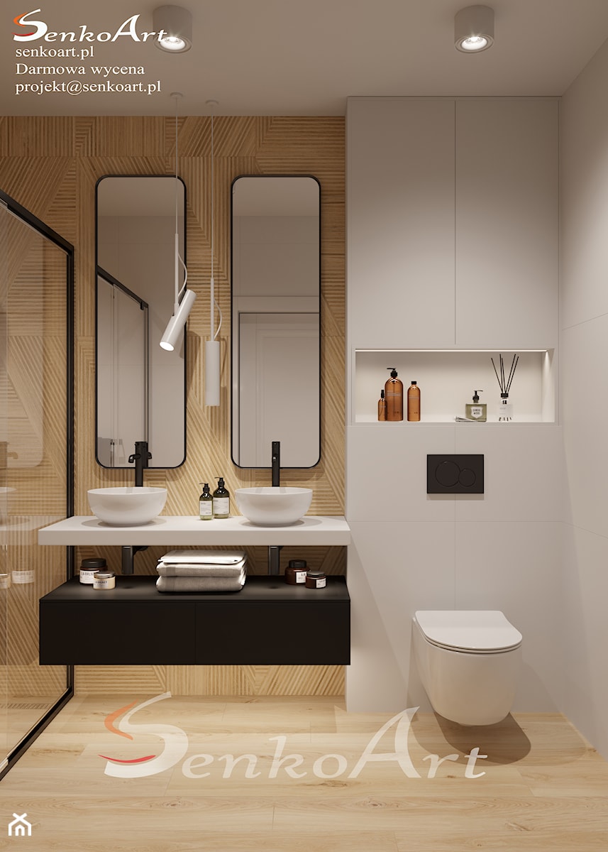 Projekt łazienki w domu - zdjęcie od SenkoArt Design