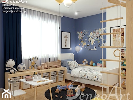 Aranżacje wnętrz - Pokój dziecka: Pokój dziecięcy dla chłopca - SenkoArt Design. Przeglądaj, dodawaj i zapisuj najlepsze zdjęcia, pomysły i inspiracje designerskie. W bazie mamy już prawie milion fotografii!