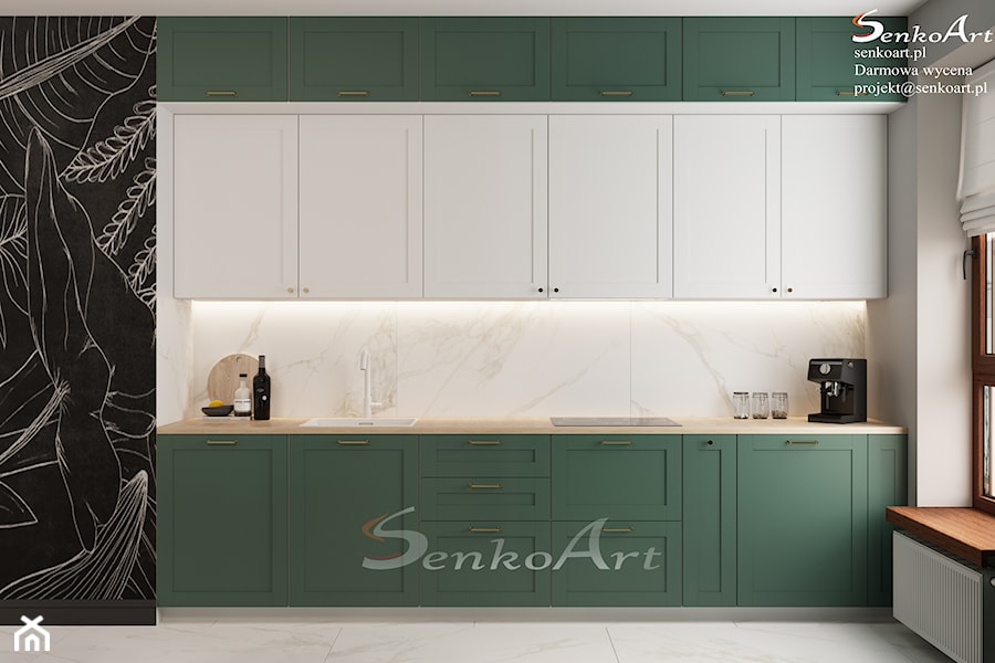 Kuchnia zielona - zdjęcie od SenkoArt Design