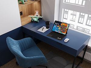 Pokój chłopca z niebieskim biurkiem - zdjęcie od SenkoArt Design