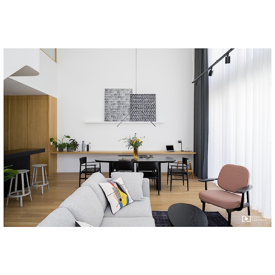 Apartment with workshop - Salon, styl minimalistyczny - zdjęcie od Dariusz Jarząbek