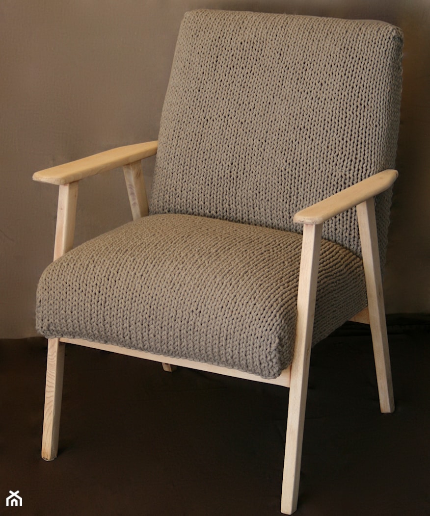 fotel z obiciem ręcznie wykonanym - zdjęcie od LinhoDecor - Homebook