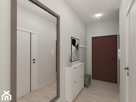 Aranżacje wnętrz - Hol / Przedpokój: Minimalistyczna kawalerka w Krakowie, 26 m2 - Hol / przedpokój, styl minimalistyczny - In-Design Projektowanie i Home Staging. Przeglądaj, dodawaj i zapisuj najlepsze zdjęcia, pomysły i inspiracje designerskie. W bazie mamy już prawie milion fotografii!