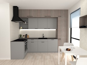 Minimalistyczna kawalerka w Krakowie, 26 m2 - Kuchnia, styl minimalistyczny - zdjęcie od In-Design Projektowanie i Home Staging