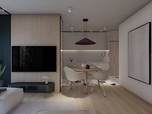 Mieszkanie w Goleniowie - Salon, styl nowoczesny - zdjęcie od MOBULA.ARCHITEKCI