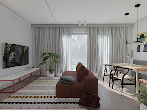 Mieszkanie w Goleniowie - Salon, styl nowoczesny - zdjęcie od MOBULA.ARCHITEKCI