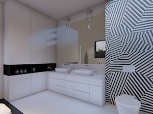 Łazienka w bieli - Łazienka, styl nowoczesny - zdjęcie od MOBULA.ARCHITEKCI