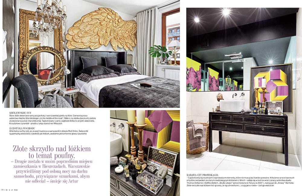 Mieszkanie kolekcjonera - publikacja w magazynie Dobre Wnętrze - Sypialnia, styl nowoczesny - zdjęcie od Mariusz Purta P2 Foto - Homebook