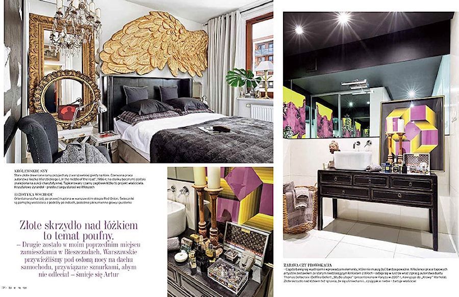 Mieszkanie kolekcjonera - publikacja w magazynie Dobre Wnętrze - Sypialnia, styl nowoczesny - zdjęcie od Mariusz Purta P2 Foto