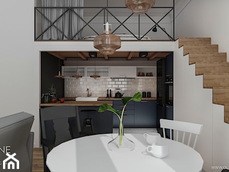 Aranżacje wnętrz - Kuchnia: Nowoczesne mieszkanie loft kawalerka - Kuchnia, styl nowoczesny - Outline of Design. Przeglądaj, dodawaj i zapisuj najlepsze zdjęcia, pomysły i inspiracje designerskie. W bazie mamy już prawie milion fotografii!