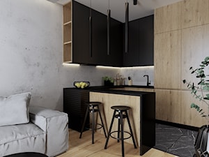Mieszkanie 40m2 - Kuchnia, styl industrialny - zdjęcie od Outline of Design