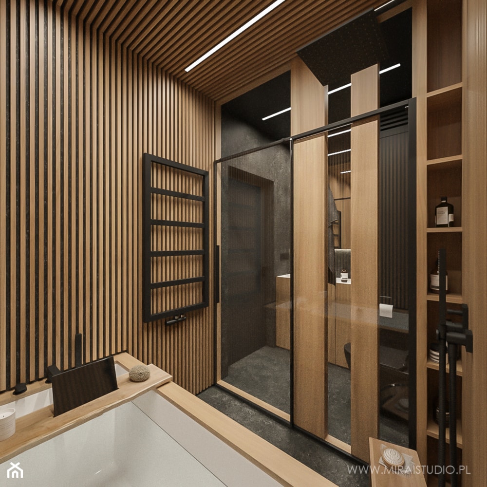 Łazienka w stylu japońskim. - zdjęcie od MIRAI STUDIO - Homebook