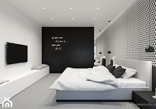 OLKUSZ, SŁONECZNA - DOM - Sypialnia, styl minimalistyczny - zdjęcie od MIRAI STUDIO