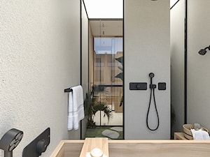 KONKURS AXOR ONE - ŁAZIENKA W STYLU JAPOŃSKIM / JAPANDI - Łazienka, styl minimalistyczny - zdjęcie od MIRAI STUDIO