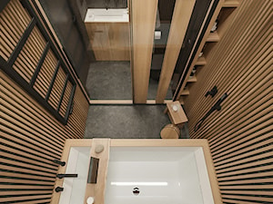 Łazienka w stylu japońskim. - zdjęcie od MIRAI STUDIO