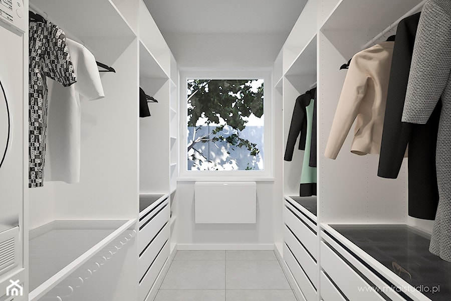 OLKUSZ, SŁONECZNA - DOM - Garderoba, styl minimalistyczny - zdjęcie od MIRAI STUDIO