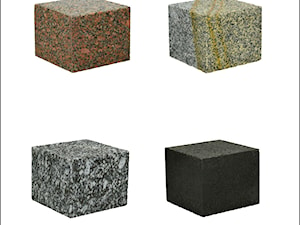 Kostka granitowa czerwona, szaro-żółta, grafitowa i czarna - zdjęcie od Granit Naturalny | płyty granitowe, kostka granitowa, schody, oporniki i krawężniki