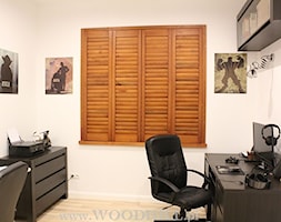 Gabinet komputerowy z Woodhill Shutters - zdjęcie od WOODHILL SHUTTERS - Homebook