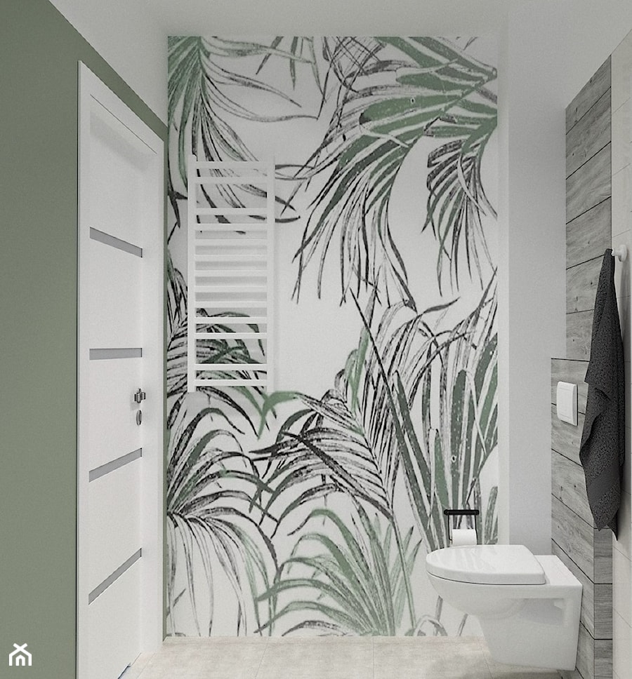 Łazienka z motywem roślinnym - zdjęcie od If Art Pracownia projektowania Wnętrz