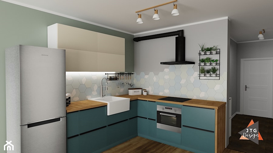 Mieszkanie singla - Kuchnia, styl nowoczesny - zdjęcie od JTG Design