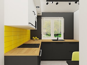 Kuchnia z żółtym akcentem - Kuchnia, styl nowoczesny - zdjęcie od JTG Design