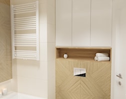 Drewno w łazience - Łazienka, styl nowoczesny - zdjęcie od JTG Design - Homebook