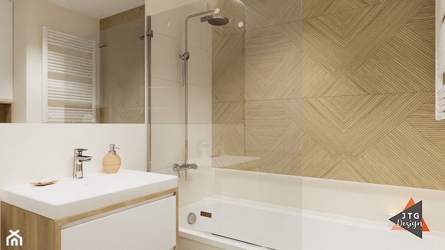 Drewno w łazience - Łazienka, styl nowoczesny - zdjęcie od JTG Design