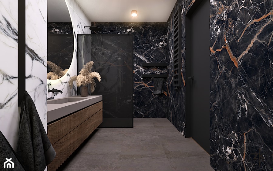 Projekt łazienki - Łazienka, styl nowoczesny - zdjęcie od ŻK studio