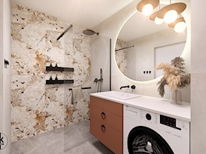 Projekt łazienki z prysznicem - zdjęcie od ŻK studio