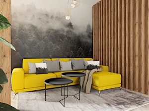Eleganckie wnętrze - Średni szary salon z jadalnią, styl nowoczesny - zdjęcie od NORDMOSS