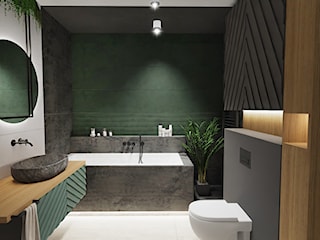 Łazienka z zielenią