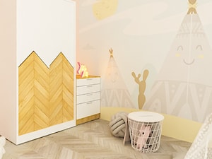 Pokój dla dziewczynki - Średni beżowy pokój dziecka dla dziecka dla chłopca dla dziewczynki, styl tradycyjny - zdjęcie od NORDMOSS