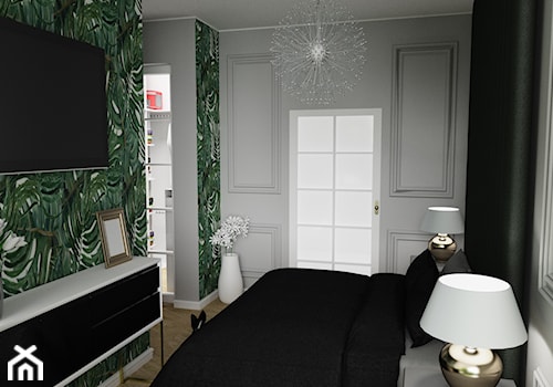 Sypialnia mała, styl klasyczny - zdjęcie od INSPIRO Studio Projektowania Wnętrz