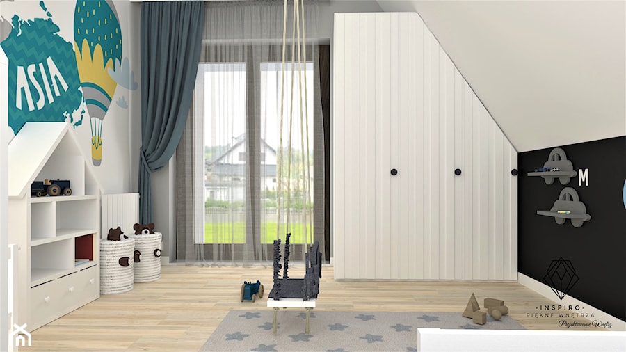 Dom na Kaszubach - Pokój dziecka, styl skandynawski - zdjęcie od INSPIRO Studio Projektowania Wnętrz