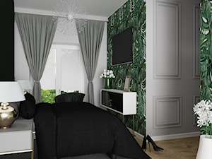 Sypialnia mała, klasyczna, liście - zdjęcie od INSPIRO Studio Projektowania Wnętrz