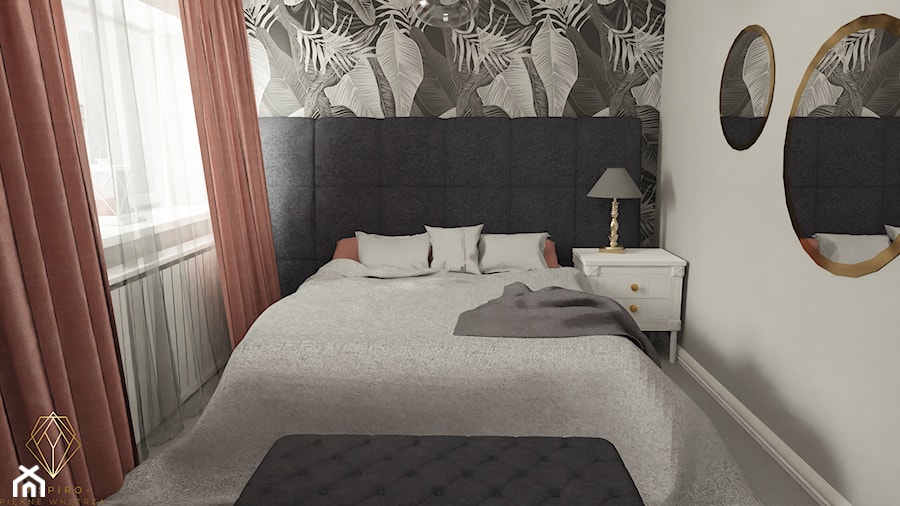 Sypialnia klasyka i nowoczesność - zdjęcie od INSPIRO Studio Projektowania Wnętrz